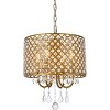 Elegant Lighting Elise 14 inch pendant in brass - 3 of 4