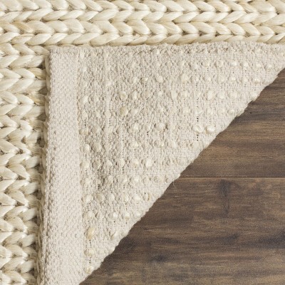 Ivory Coastal Casual Hand-Knotted Jute Runner Rug, 2'3" X 8'
