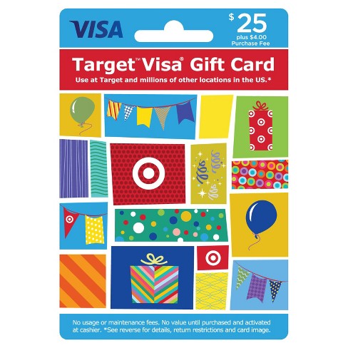 Visa Gift Card 25 4 Fee Target - roblox gift card bc
