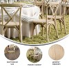 Flash Furniture HERCULES Commercial Indoor/Outdoor Wood Look Resin Cross Back Style Chair - image 4 of 4