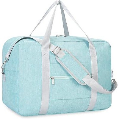 For Spirit Airlines Personal Item Bag 18x8x14 Foldable Travel Duffel Bag Underseat Carry on Luggage for Women (Mint Green)