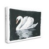 Stupell Industries Beautiful Swan Black Reflection Canvas Wall Art - 3 of 4