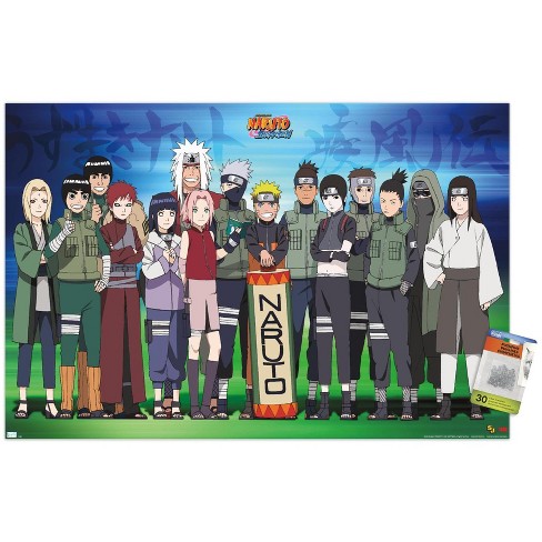 Trends International Naruto Shippuden - Group Wall Poster, 22.375 x 34,  Unframed Version
