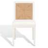 Emilio Woven Dining Chair (Set of 2) - SFV4123 - White/Natural - Safavieh Couture - 2 of 4