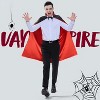 Joyfy Adult Unisex Vampire with Cape and Tattoo Scar,Halloween Cosplay Dress Up Party Supplies,Red And Black Cape Halloween Costumes - 2 of 4
