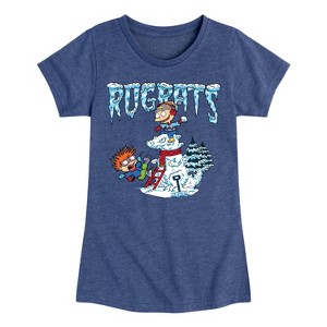 Girls' - Rugrats - Snowball Fight Fitted Short Sleeve Graphic T-Shirt - 1 of 4