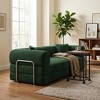 FurnitureR Convertible Sofa Bed with Rolling Side Table Set, Modern ...