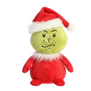 Aurora Medium Pop Art Santa Grinch Dr. Seuss Whimsical Stuffed Animal Red 9.5" - 1 of 4