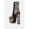 Fancy Mirror Embellished Platform High Heel Boots - 4 of 4