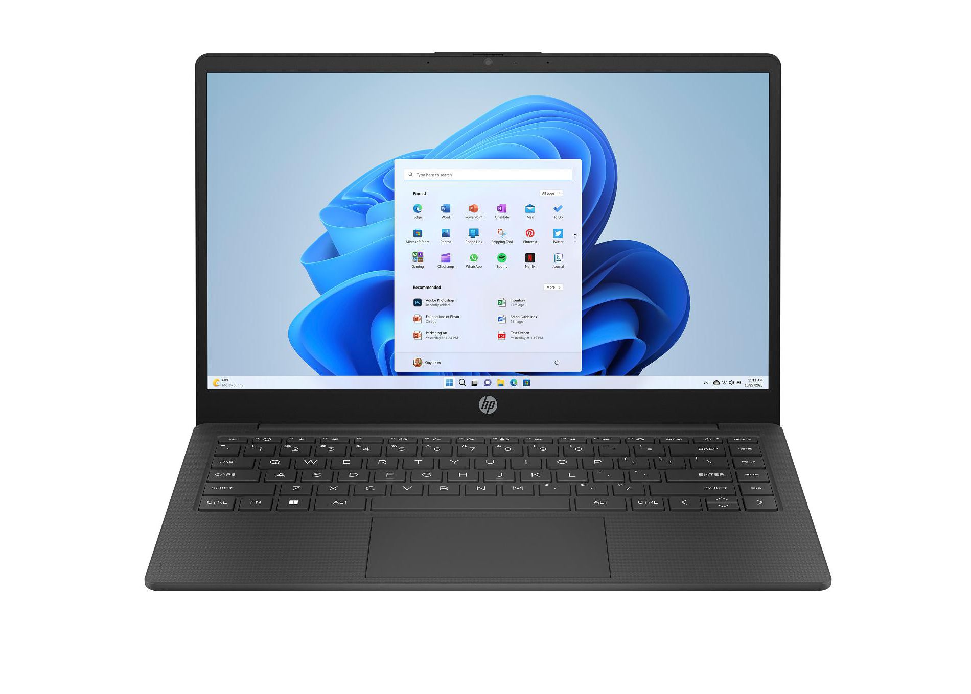 HP Essential Laptop Computer 14" HD AMD Athlon 8 GB memory; 128 GB SSD  Windows