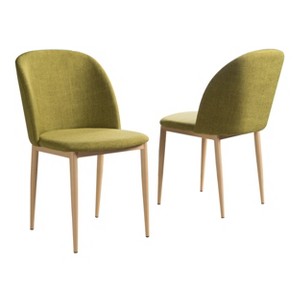 Anneliese Dining Chair - Green (Set of 2) - Christopher Knight Home