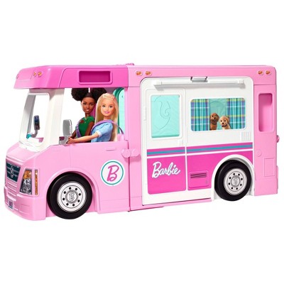 barbie ride on camper