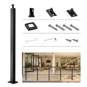 VEVOR Cable Support Post, 36" Height, 2" Width, Steel Construction, No Pre-drilled Holes, Made of Durable SUS304 Stainless Steel - 1 of 4