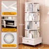 Vynxaria 360-Degree Rotating Bookshelf with 5-Tier Storage for Small Spaces - 4 of 4