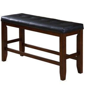 TiramisuBest Industrial Counter-Height Bench - Light Gray Foam-Cushioned Seat for Kitchen & Dining - 1 of 4