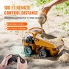 RC Dump Truck Toy 9-Channel 1:18 Scale with Metal Cabin, 4WD, Lights & 2 Batteries for Kids Ages 8+ - 2 of 4