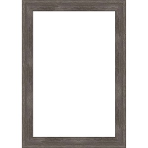 Amanti Art Pinstripe Lead Gray Framed Magnetic Dry Erase Board - 1 of 4