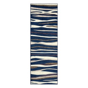 Washable Modern Rug Non Slip Low Pile Rug Soft Contemporary Throw Floor Cover Foldable Indoor Carpet for Living Room Bedroom Playroom Nursery - 1 of 4