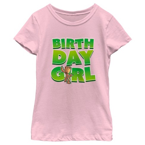 Girl's Marvel: Guardians Of The Galaxy Birthday Girl Dancing Groot T ...