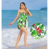 HAPPY BAY Womens Beachwear Summer Beach Wrap Skirt Swimsuit Swim Cover Up Bikini Bathing suit Wraps Sarong Coverups for Women One Size Multi,Leaf - 3 of 4