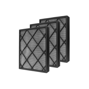 Nispira HE400 True HEPA Filter Replacement with Activated Carbon Infused Advanced Odor Lock For Shark Air Purifier 4 Fan HE401 HE402 HE405, 3 Packs - 1 of 4