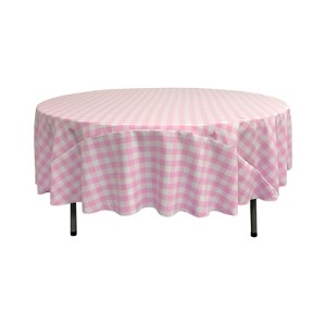 Slickblue Polyester Gingham Checkered Round Tablecloth - 1 of 1
