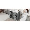 Okak 36" Bathroom Vanity with Ceramic Sink, Free Standing  Vanity Set with Cabinet and 6 Drawers, Solid Wood Frame Bathroom Storage Cabinet - 4 of 4