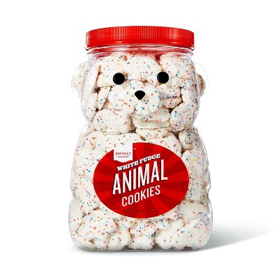 White Fudge Animal Cookies - 44oz - Market Pantry&#8482;