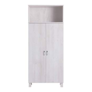 Maclay Double Door Pantry Cabinet White Oak - HOMES: Inside + Out