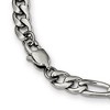 Black Bow Jewelry 6mm Stainless Steel Polished Figaro Chain Necklace, 24 Inch - 3 of 4