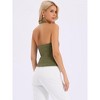 INSPIRE CHIC Women's Denim Halter Neck Button Down Backless Jean Vest - 3 of 4