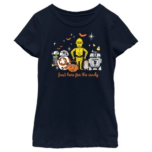 Girl's Star Wars Halloween Here for Treat Friends T-Shirt - 1 of 4