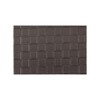 HomeRoots 18" Set of Four Espresso Basketweave Faux Leather Placemats - 4 of 4