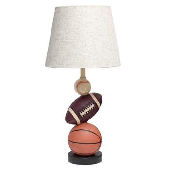 22" SportsLite Tall Popular Sports Combo Table Desk Lamp - Simple Designs