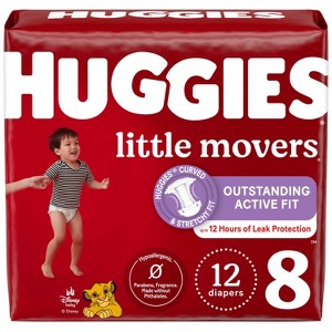 Huggies Little Movers Baby Disposable Diapers - (Select Size and Count) - 1 of 4