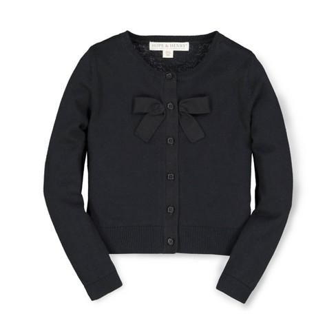 Hope & Henry Girls' Bow Front Cardigan, Kids - image 1 of 4