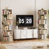 Besiost Rotating Bookcase, 360 Display Corner Bookshelf for Small Space - 2 of 4