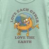 Girl's Catdog Love the Earth T-Shirt - 2 of 4