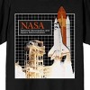 NASA Space Shuttle Launch Space Center Crew Neck Short Sleeve Men's Black T-shirt - image 2 of 3