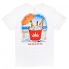 Mens Budweiser Beach Bottles Front and Back Print T-Shirt - 3 of 4
