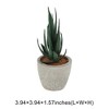 Unique Bargains Artificial Plants Mini Aloe-Vera in Pulp 2.76"x2.76"x5.51" 1 Pc - 3 of 4