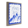 Stupell Industries Apres Ski in Blue Tones Floating Frame Canvas Art - 2 of 4