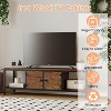 Jojoka Sturdy Wooden Entertainment Center with 2 Closed & 2 Open Shelves - 4 of 4