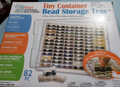 Bead Storage Solutions Elizabeth Ward 14,785 Piece Assorted Glass and Clay  Beads Set with Plastic See-Through Stackable Tray Organizer, Bead Organizers  