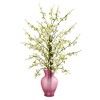 Nearly Natural Cherry Blossom Artificial Arrangement in Rose Vase, Pink - 2 of 3