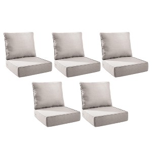 Gymojoy 24x24x6" Outdoor Cushion Patio Chair Furniture Cushion 28D High Density Sponge Cushion with Removable Cover Cushion Replacement - 1 of 4