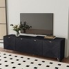 Extendable Entertainment Center, 70"-90" Adjustable TV Stand, Modern Media Console with Storage, Adjustable Shelves, Metal Legs-Maison Boucle - 2 of 4