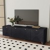 Mendy 20" High Extendable TV Cabinet,TV Stands Corner,Living Room Furniture,Real Wood Veneered TV Stands With Adjustable Shelves-Maison Boucle - image 2 of 4