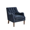 VYNXARIA Vintage inspired style Button Tufted Accent Chair£¬Navy - 4 of 4