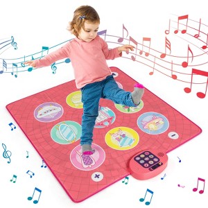 Costway Kids Dance Mat Electronic Dancing Pad with 3 Game Modes Music Dance Step Play Toy - 1 of 4